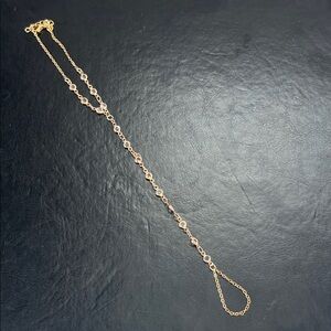 Francesca's Collections Gold Crystal Hand Chain Bracelet